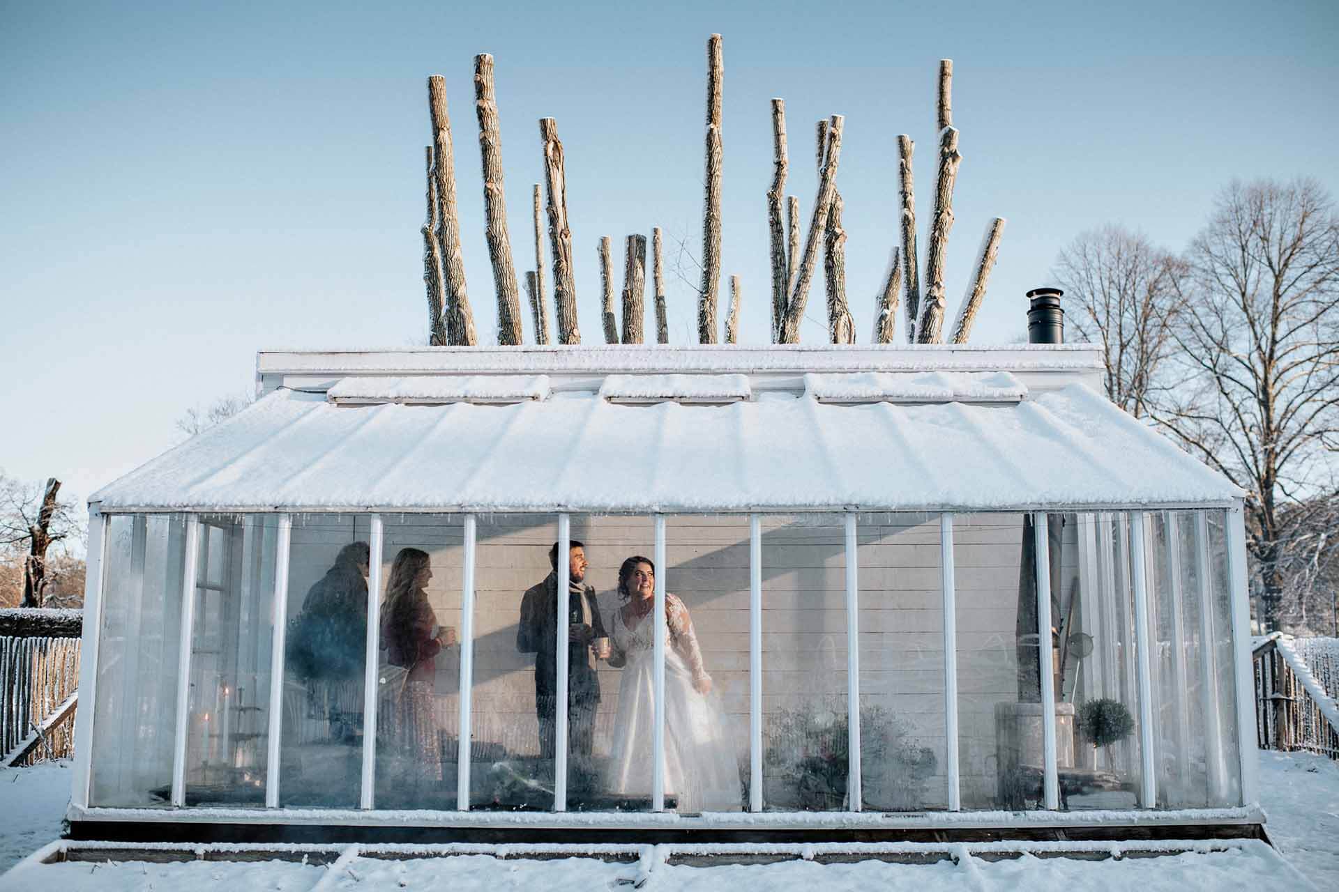 Vinterbröllop på Rosendals Trädgård