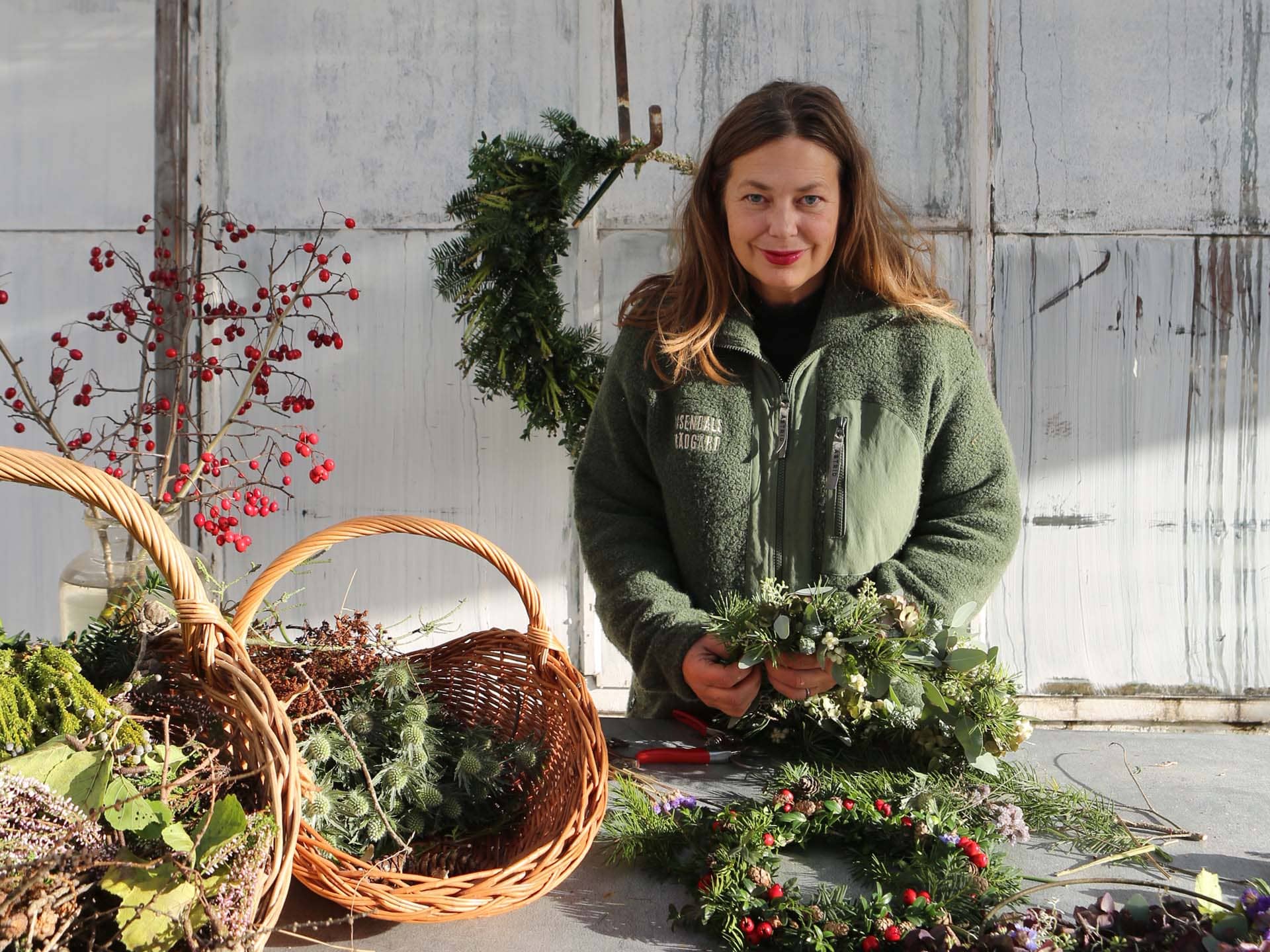 Lär dig binda kransar till jul! Workshop på Rosendals Trädgård